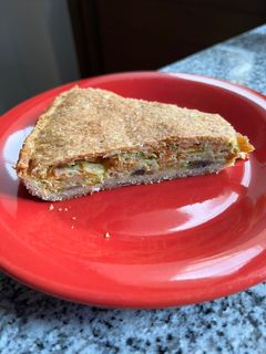 Una foto de Tarta de la tía, con verduras