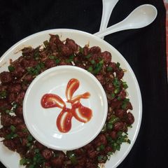 A picture of Soyabean chilli .