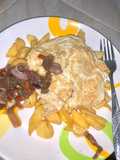 Irish with onion sauce