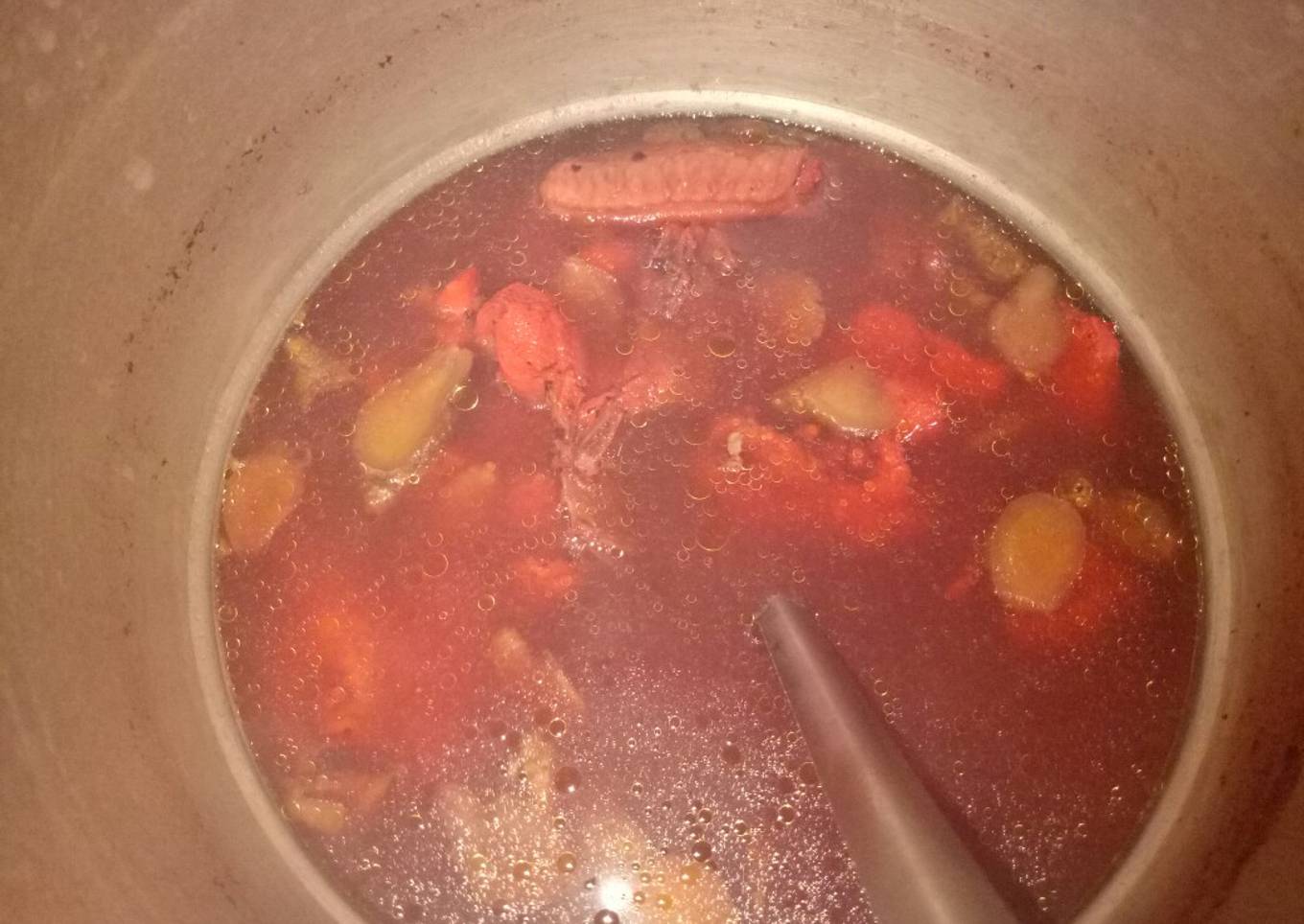 Sup Ayam Angkak simple banget