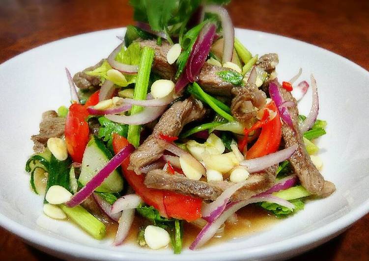 Thai Beef Salad / salad Daging Sapi #KitaBerbagi
