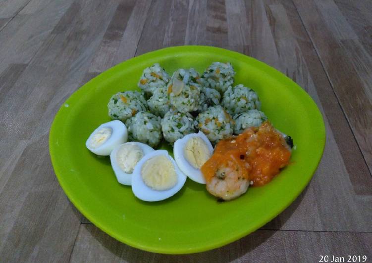 Veggie rice ball (menu blw 10 months)