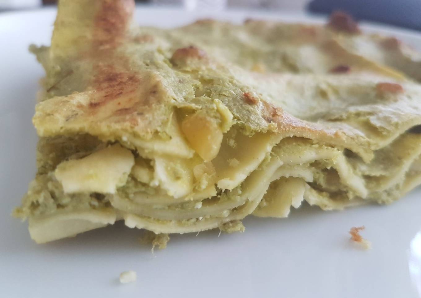 Lasagne à la brousse et au pesto