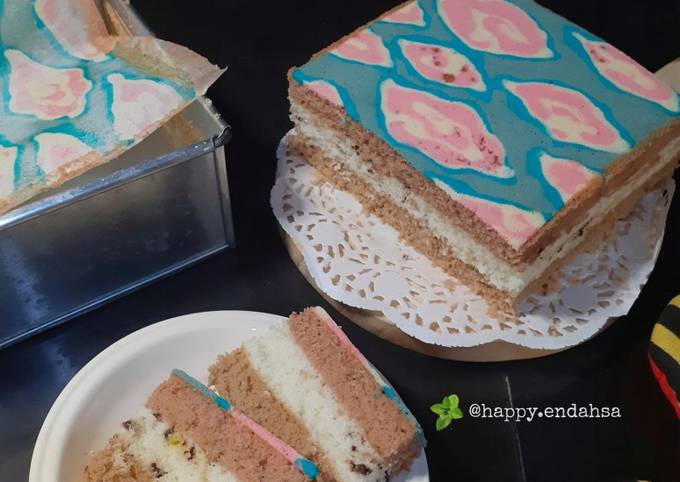 Resep Trio Chocomocha Batik Cake Oleh Happy Endahsa Happy End Cookpad