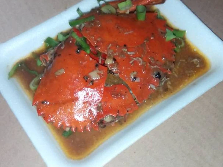 Langkah Mudah untuk Membuat Resep Kepiting lada hitam yang  Bikin Ketagihan Anti Ribet, Mantap Sekali