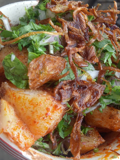 A picture of Potato spicy chaat.