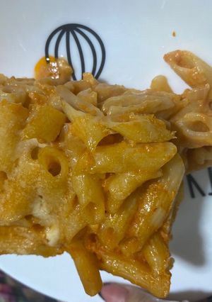 O poză a rețetei Pene la cuptor.