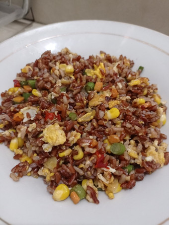 Langkah Mudah untuk Membuat Nasgor Sayur (Beras Merah) non MSG non GULA yang Bisa Manjain Lidah