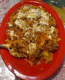Pasta boloñesa con mucha verdura 😌