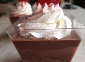 Una foto de Chocoflan casero