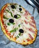 Pizza de Coliflor keto gluten free