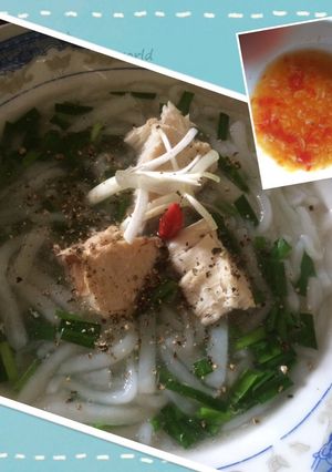 Hình của món Bánh canh cá dầm.