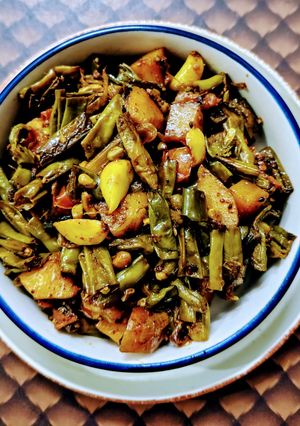लोबिया की सूखी सब्जी रेसिपी मुख्य फोटो