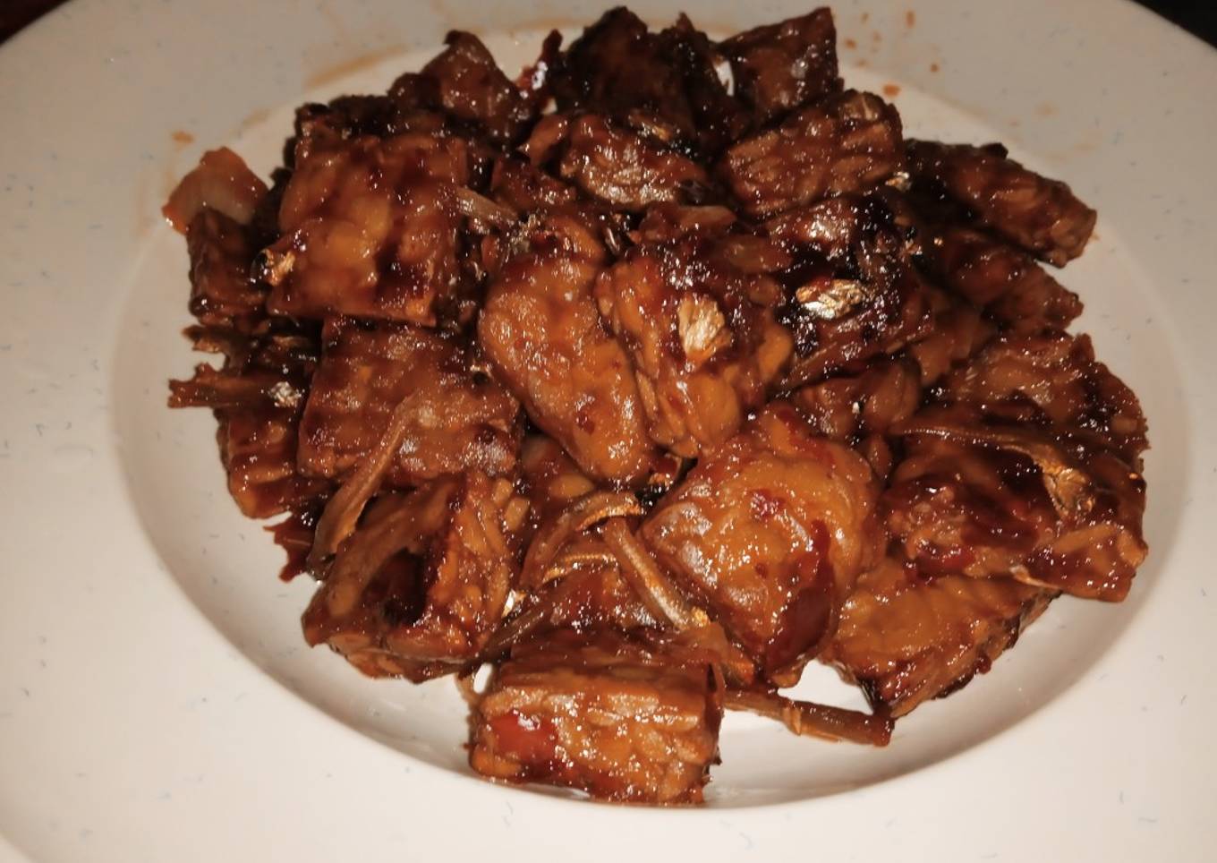 Soybean Tempeh anchovies in spicy chilli sauce✨
