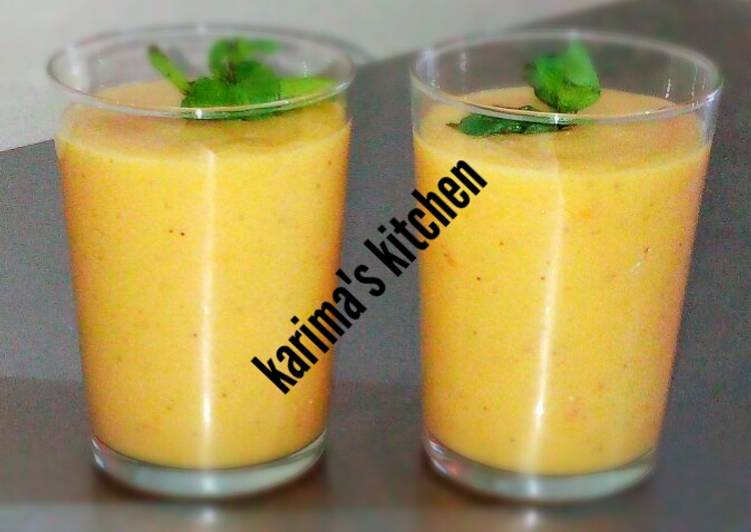 Simple Way to Prepare Mango orange smoothie in 31 Minutes for Mom