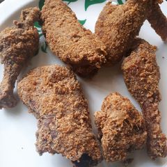KFC chicken A picture of KFC chicken.