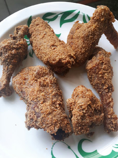 A picture of KFC chicken.