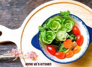 Hình của món Cải thìa xào dầu hào chay.