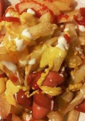 Una foto de Salchipapas