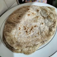 A picture of Sourdough rotis/chapati.