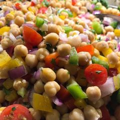 A picture of Chickpea salad.