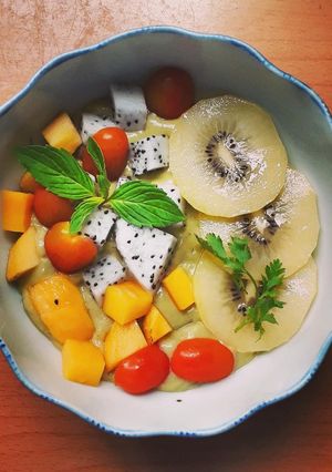 Hình của món #Smoothies #vegetablesalad.