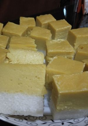 Foto resep Talam durian lapis ketan