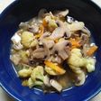 Tumis Jamur Kancing, Bunga Kol & Wortel