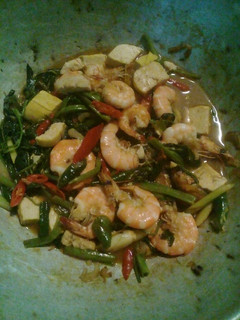 Foto resep Tumis udang kangkung tahu