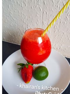 Strawberry slush 🍓 ainihin hoton girkin