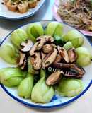 Cải Thìa Xào Nấm Đông Cô