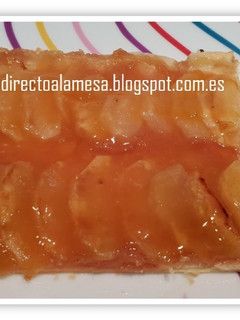 Una foto de Tarta de manzana en hojaldre y con compota