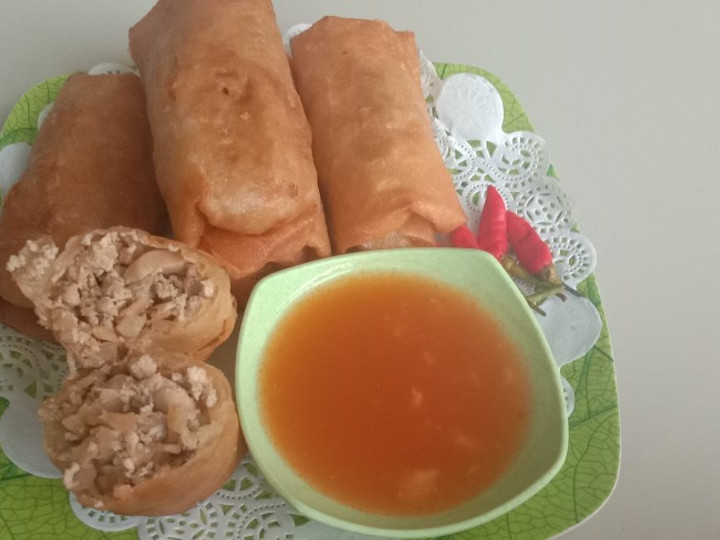 Cara Gampang Menyiapkan Lumpia Rebung Ayam Irit Untuk Jualan