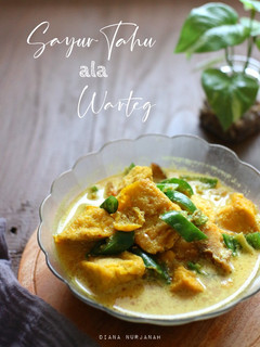 Foto resep Sayur Tahu ala Warteg