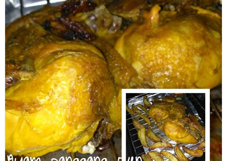 Langkah Mudah untuk Menyiapkan Ayam panggang oven tulang lunak, Menggugah Selera