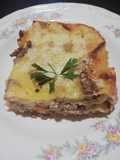 Lasaña con salsa bechamel