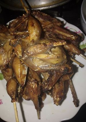 Hình của món Thịt chim rừng chiên.