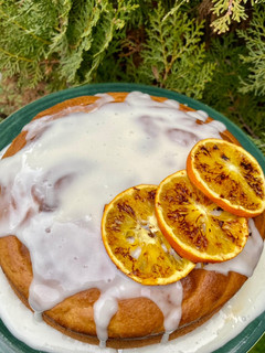 Una foto de Torta de naranjas licuada 🍊