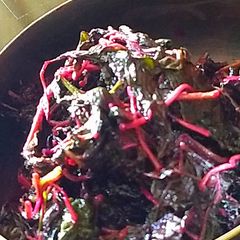 A picture of Amarnath leaves stir fry.