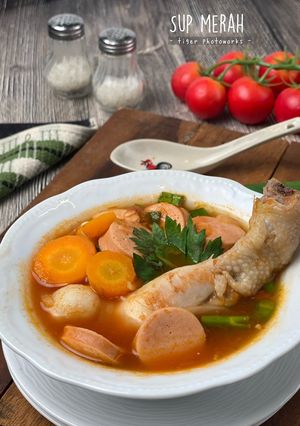 Foto resep Sup Merah ala Tiger Kitchen