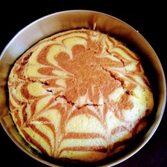 A picture of Chocolate Marble Cake (no eggs).