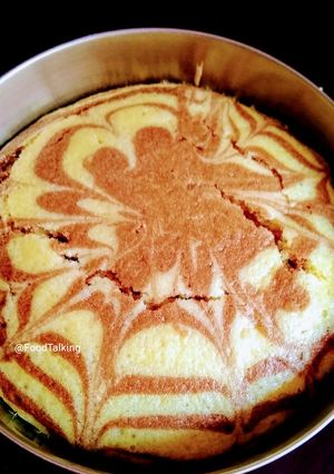 A picture of Chocolate Marble Cake (no eggs).