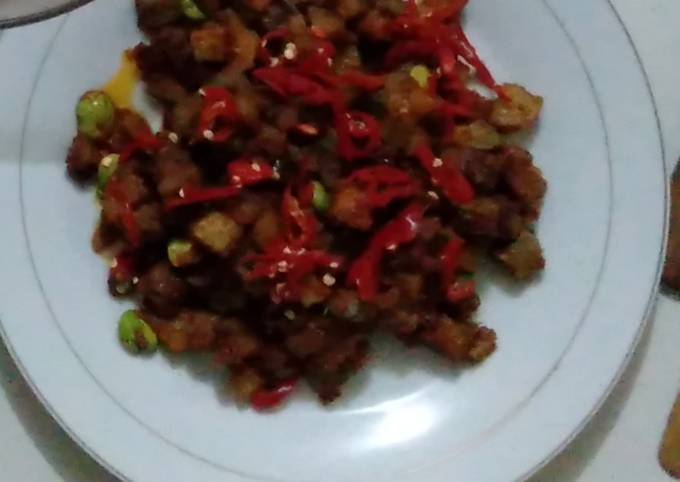 Standar Bagaimana cara bikin Sambal goreng kentang dan hati sapi yang sedap