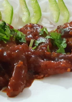 A picture of Prawn in hot garlic sauce.