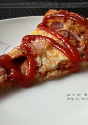 Tönkölylisztes pizza lépésről lépésre recept fotója