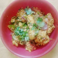 A picture of Fried bhalla veg.