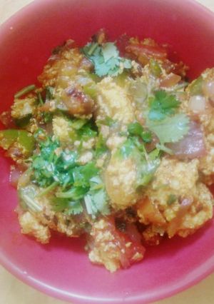 A picture of Fried bhalla veg.