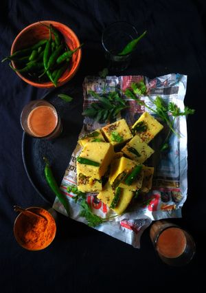 छोले खमन (Chole Khaman recipe in Hindi) रेसिपी मुख्य फोटो