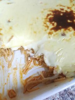 صورة لوصفة معكرونة بصوص القشطة والجبن