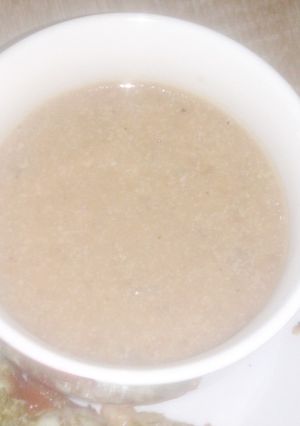 Une photo de Soupe rustique aux châtaignes